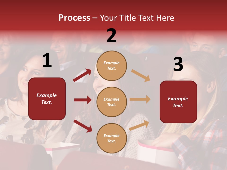 Teenage Happy Watching PowerPoint Template