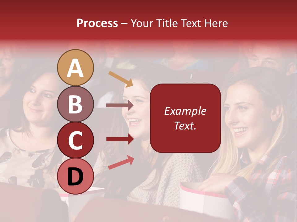 Teenage Happy Watching PowerPoint Template