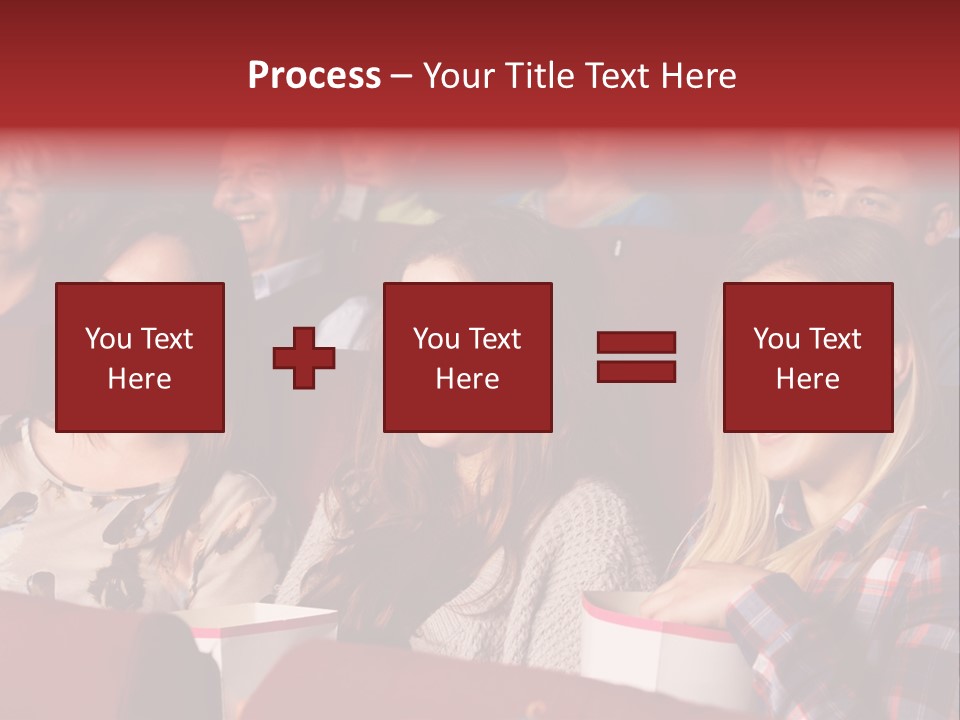 Teenage Happy Watching PowerPoint Template