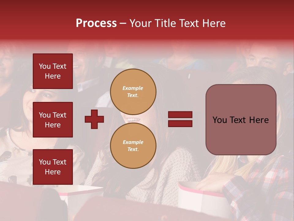 Teenage Happy Watching PowerPoint Template