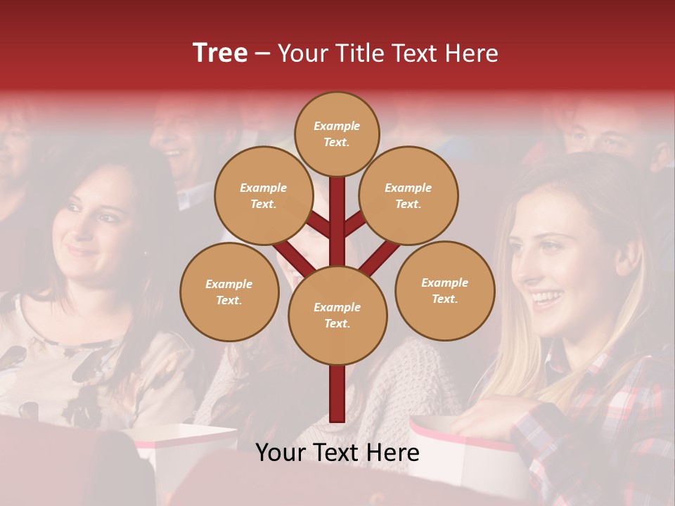 Teenage Happy Watching PowerPoint Template