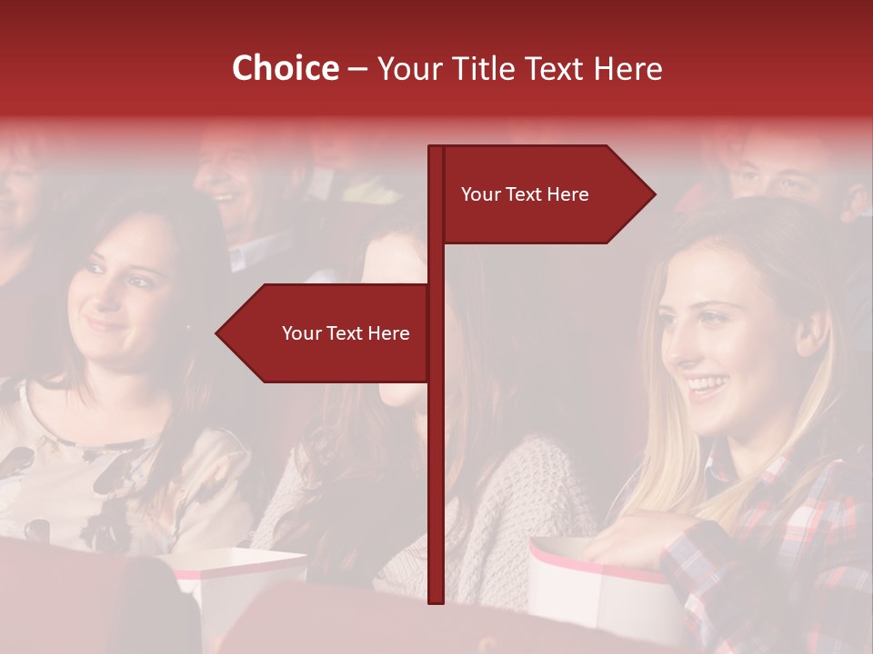 Teenage Happy Watching PowerPoint Template