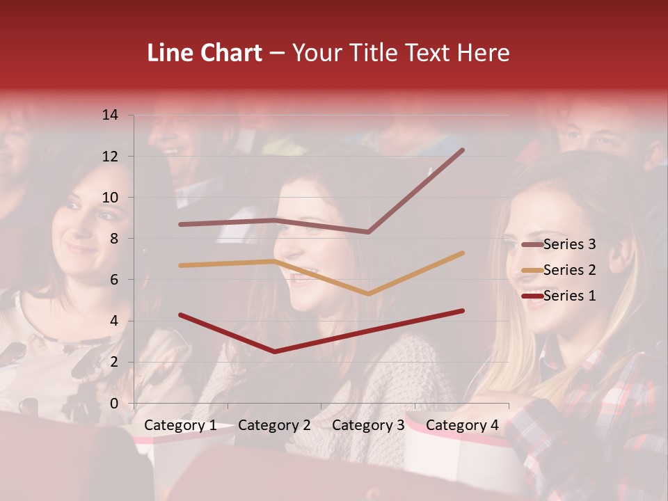 Teenage Happy Watching PowerPoint Template