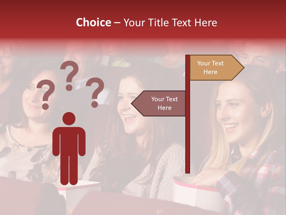 Teenage Happy Watching PowerPoint Template