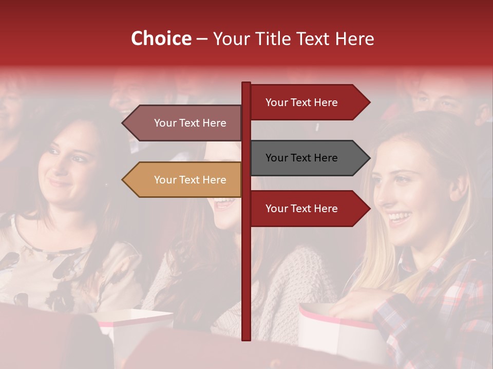 Teenage Happy Watching PowerPoint Template