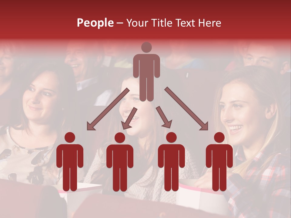 Teenage Happy Watching PowerPoint Template