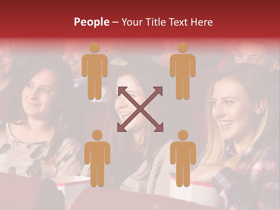 Teenage Happy Watching PowerPoint Template