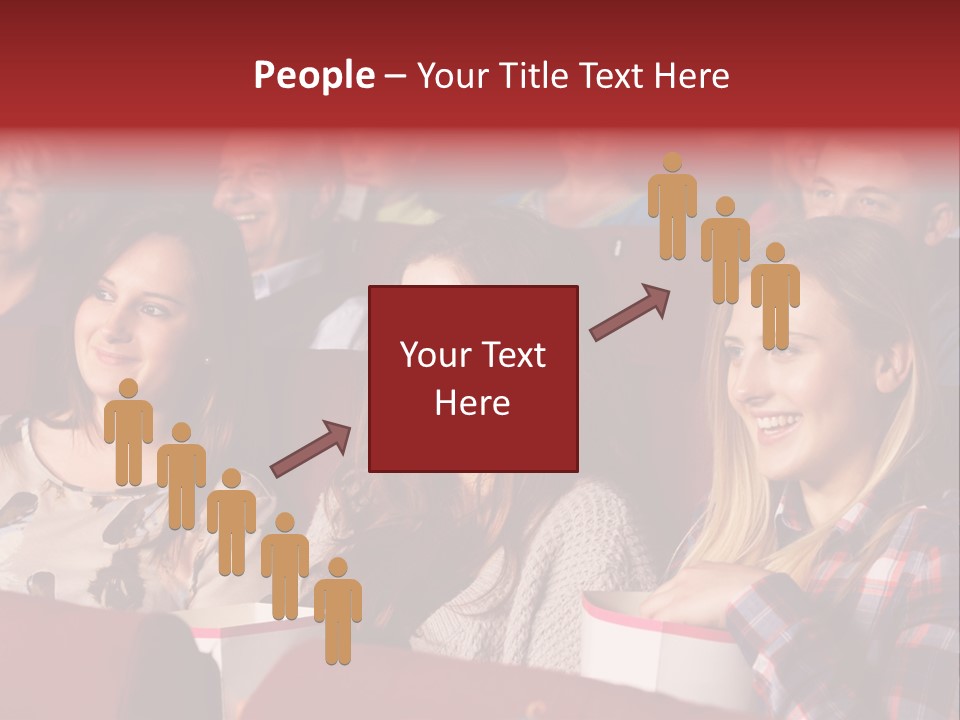 Teenage Happy Watching PowerPoint Template