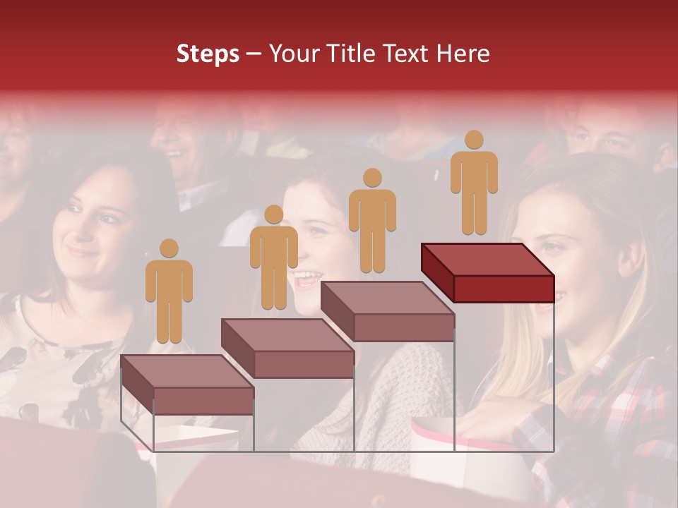 Teenage Happy Watching PowerPoint Template