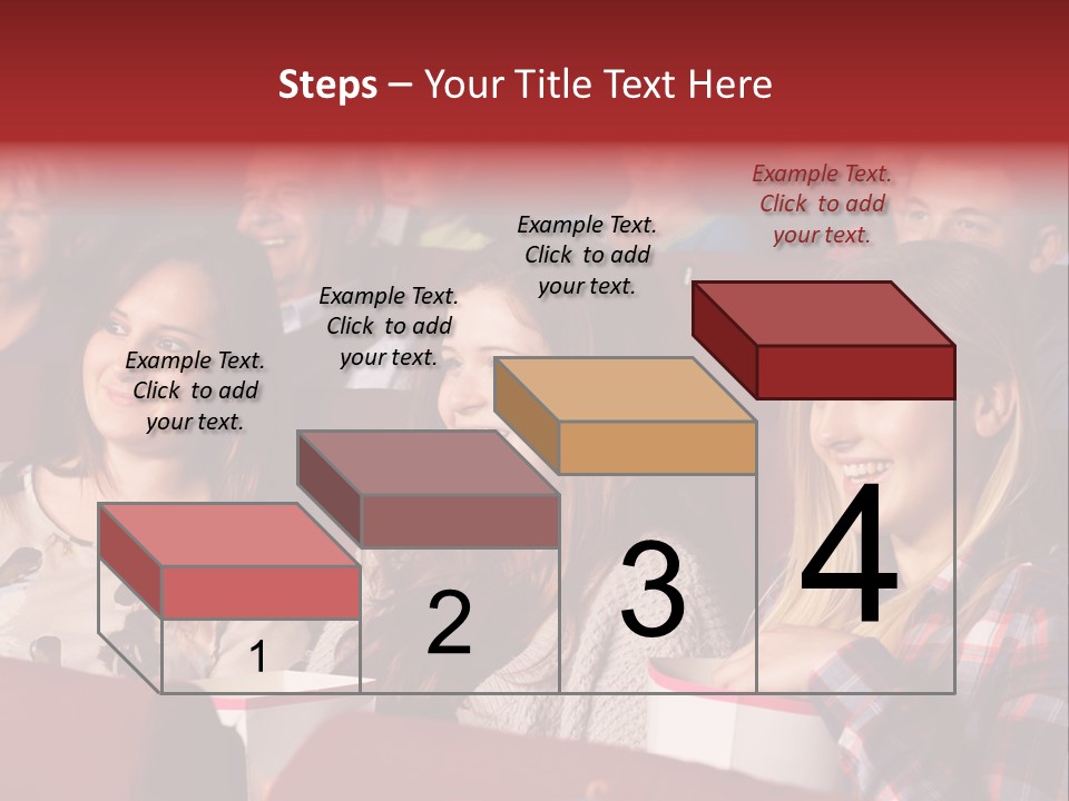 Teenage Happy Watching PowerPoint Template