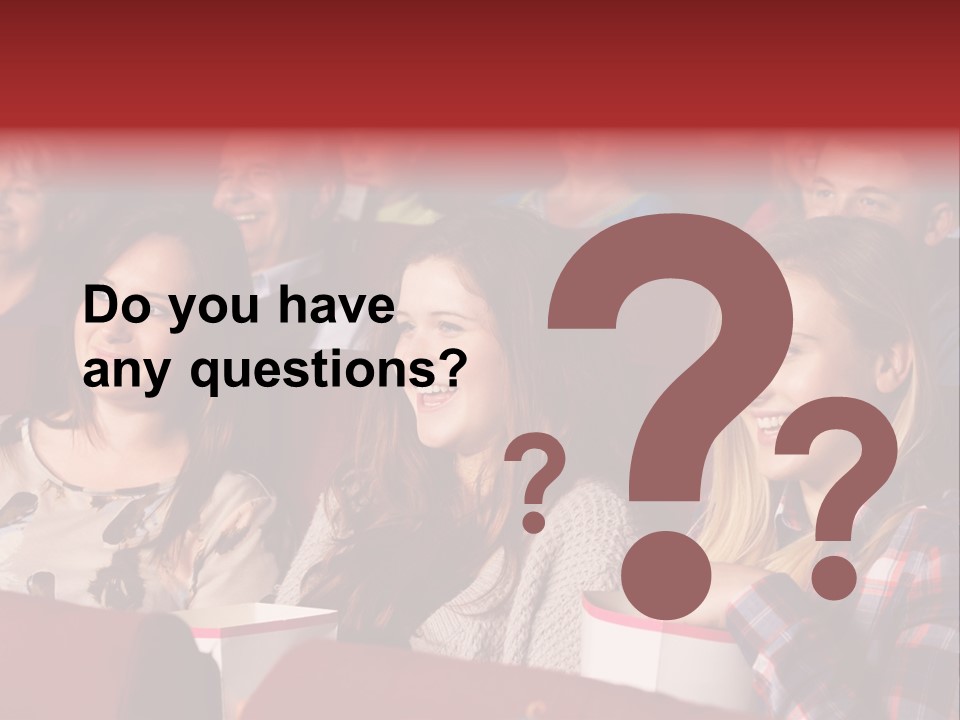 Teenage Happy Watching PowerPoint Template