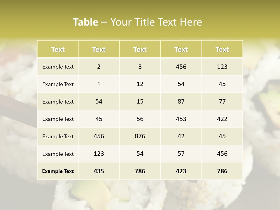Japanese Asia Meal PowerPoint Template