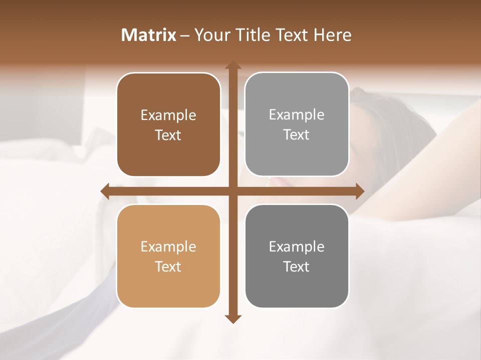 Sleeping Young  People PowerPoint Template