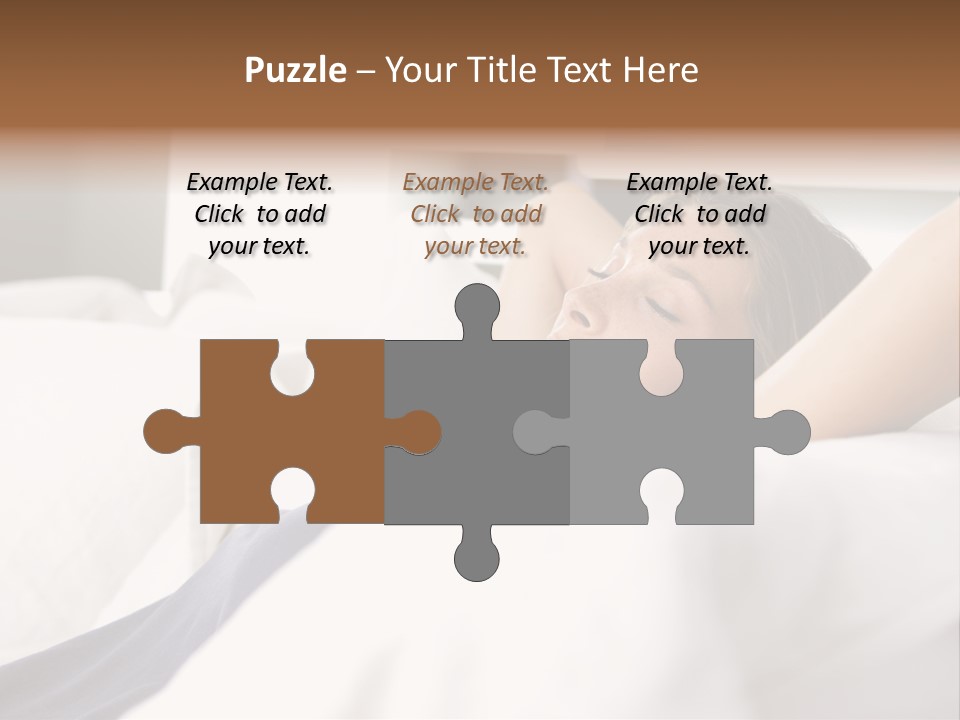 Sleeping Young  People PowerPoint Template