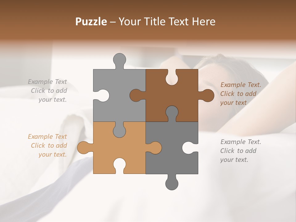 Sleeping Young  People PowerPoint Template