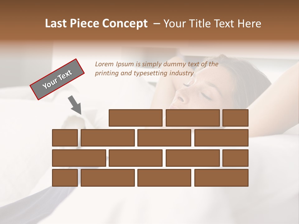 Sleeping Young  People PowerPoint Template