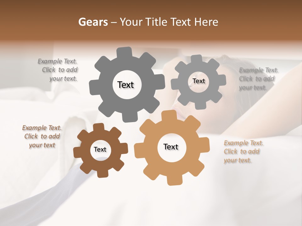 Sleeping Young  People PowerPoint Template