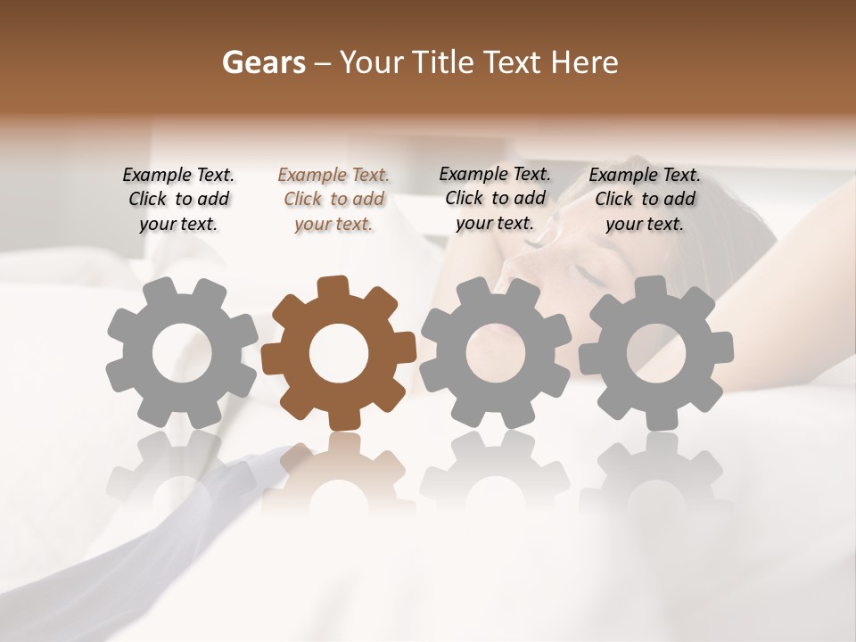 Sleeping Young  People PowerPoint Template