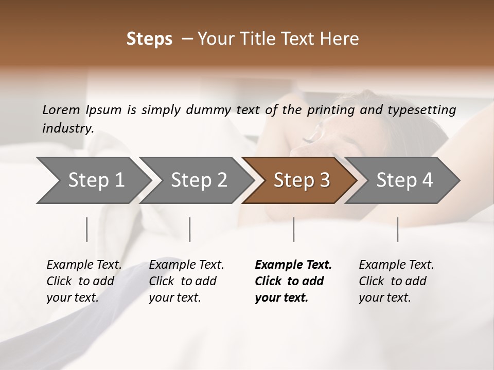 Sleeping Young  People PowerPoint Template