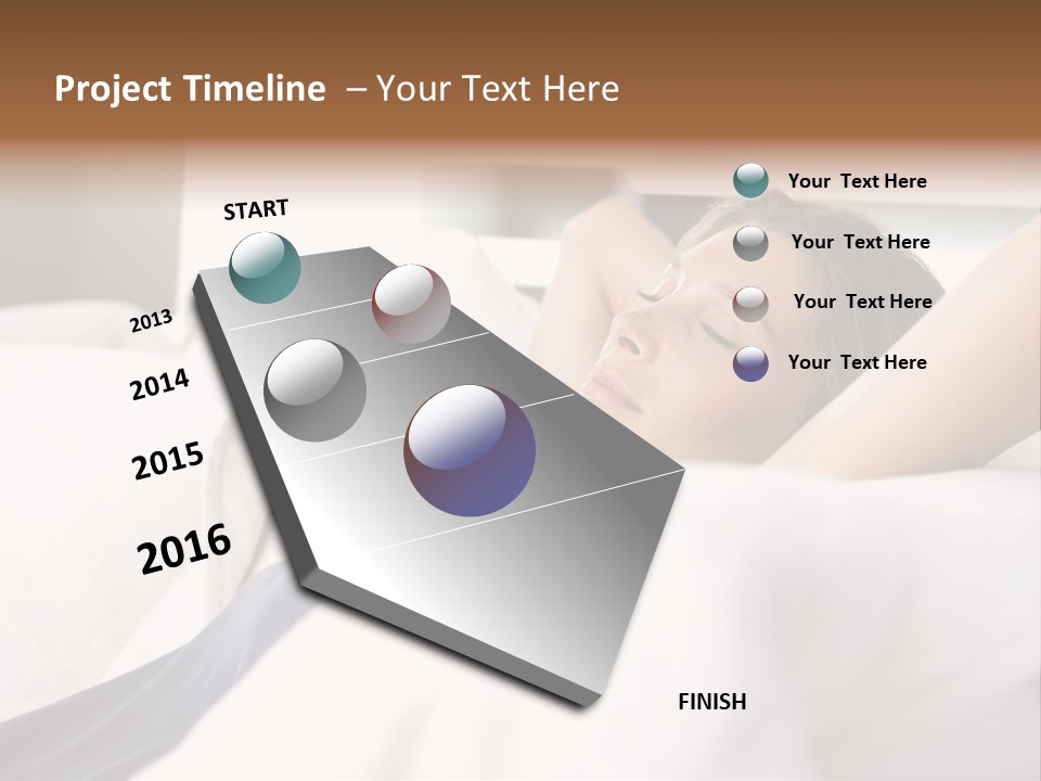 Sleeping Young  People PowerPoint Template