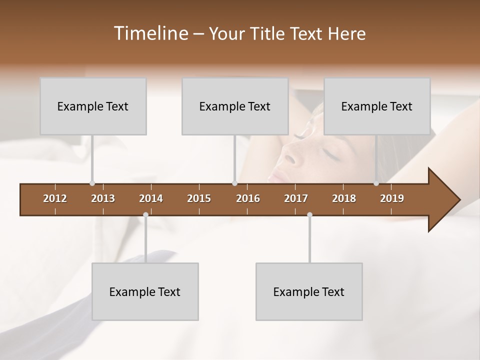 Sleeping Young  People PowerPoint Template