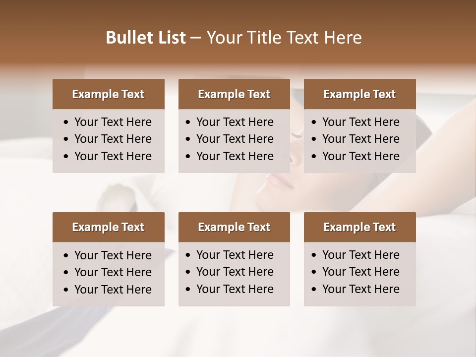 Sleeping Young  People PowerPoint Template