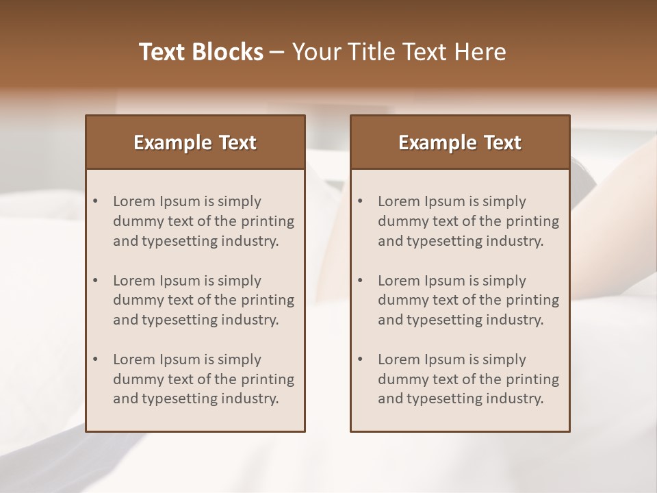 Sleeping Young  People PowerPoint Template