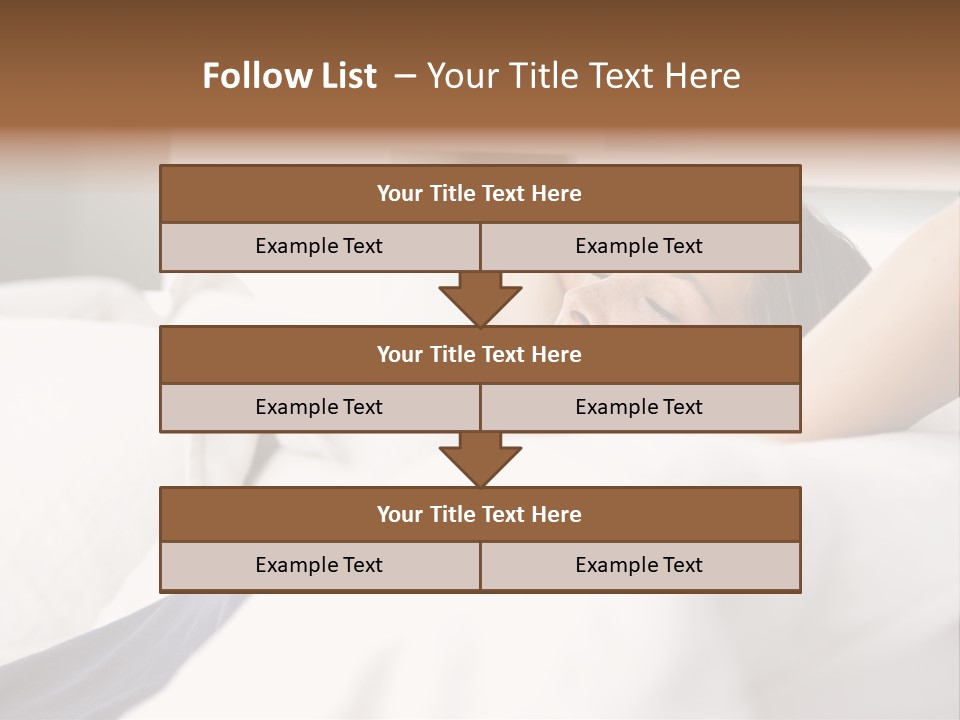 Sleeping Young  People PowerPoint Template