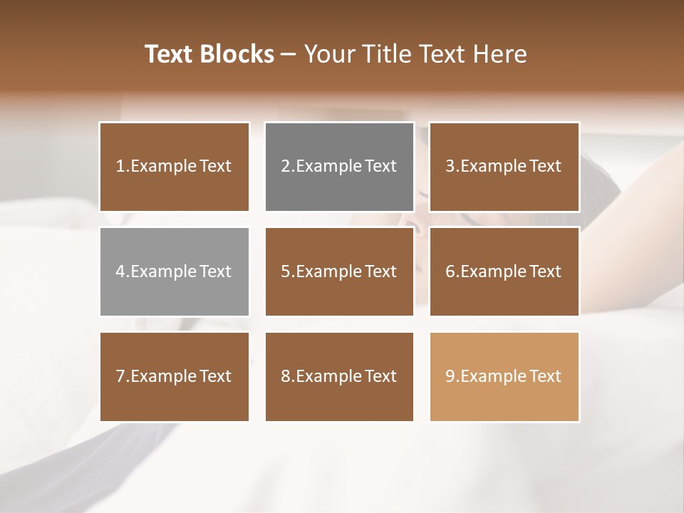 Sleeping Young  People PowerPoint Template