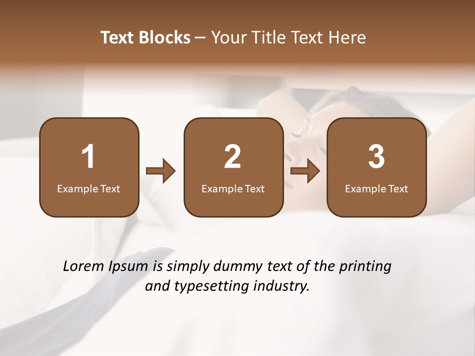 Sleeping Young  People PowerPoint Template