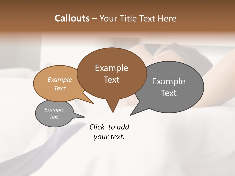 Sleeping Young  People PowerPoint Template