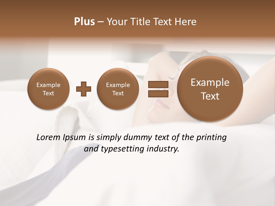 Sleeping Young  People PowerPoint Template
