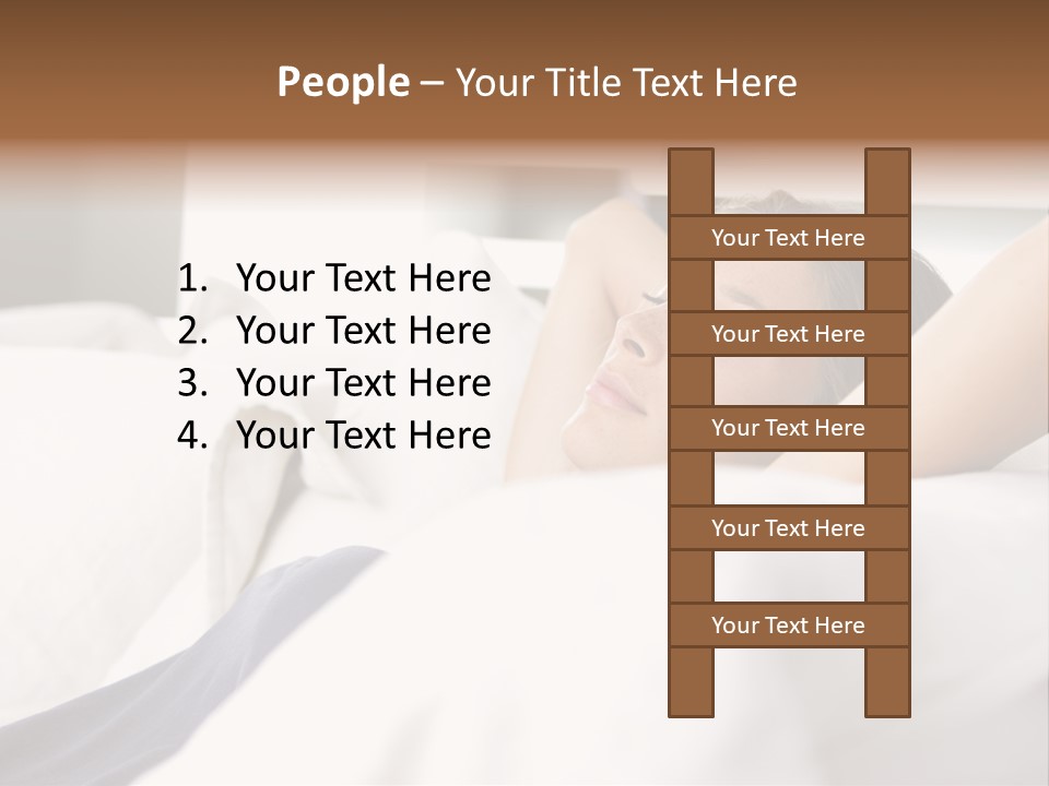 Sleeping Young  People PowerPoint Template