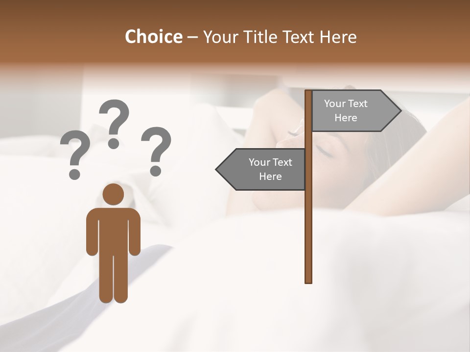 Sleeping Young  People PowerPoint Template