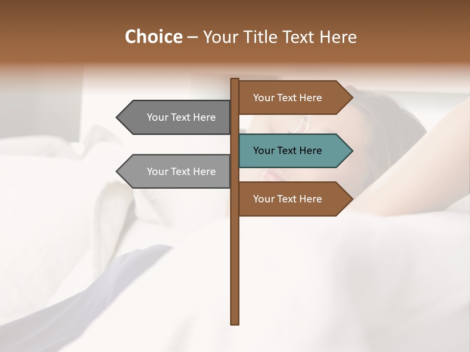 Sleeping Young  People PowerPoint Template