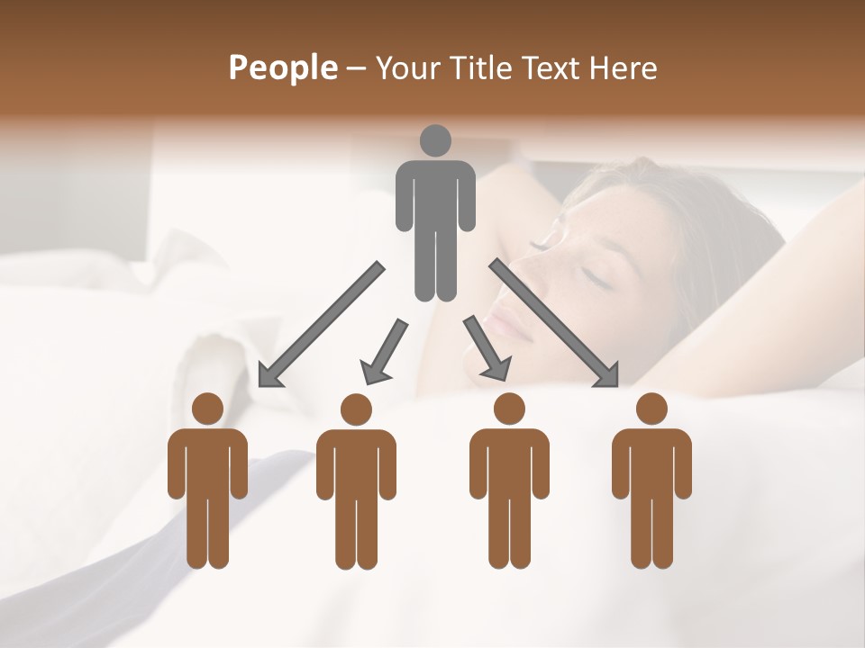 Sleeping Young  People PowerPoint Template