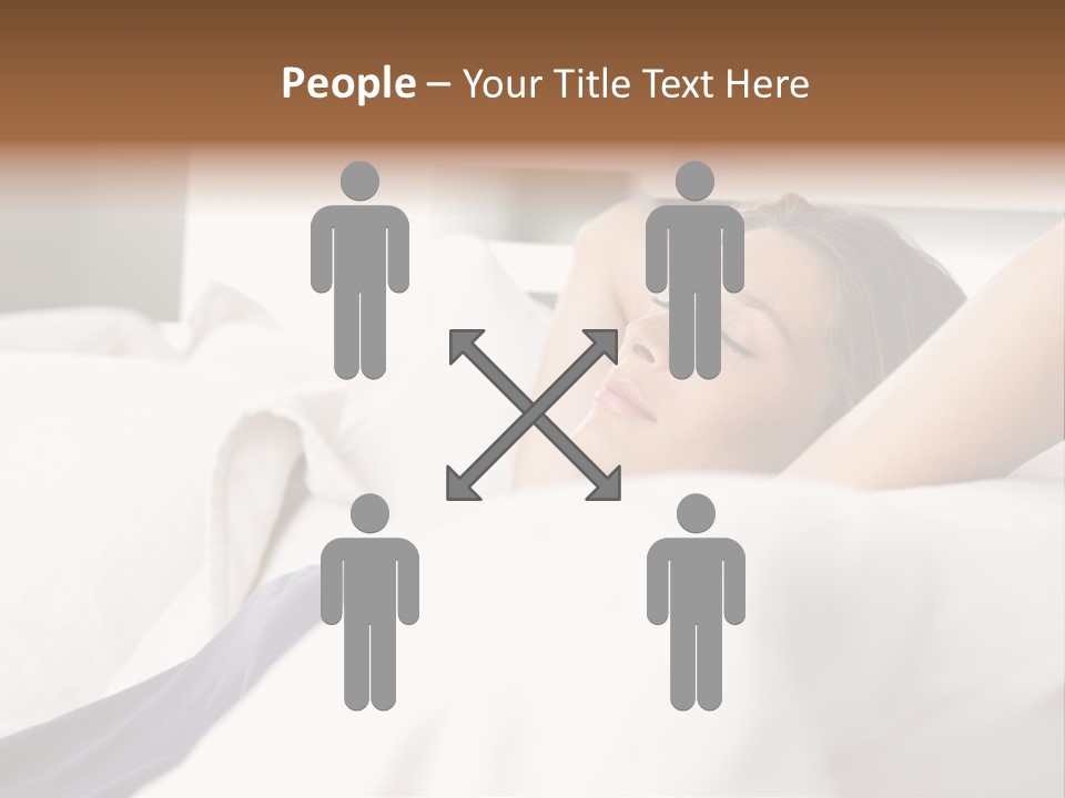 Sleeping Young  People PowerPoint Template