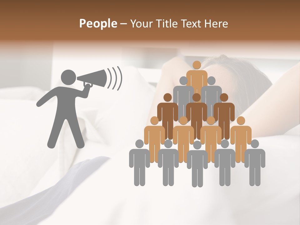 Sleeping Young  People PowerPoint Template