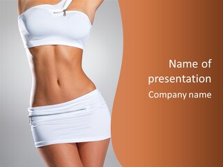 Posing Women Body Woman PowerPoint Template
