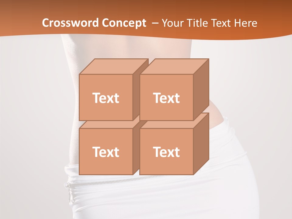 Posing Women Body Woman PowerPoint Template