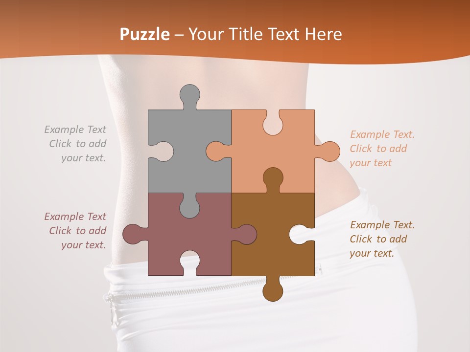 Posing Women Body Woman PowerPoint Template