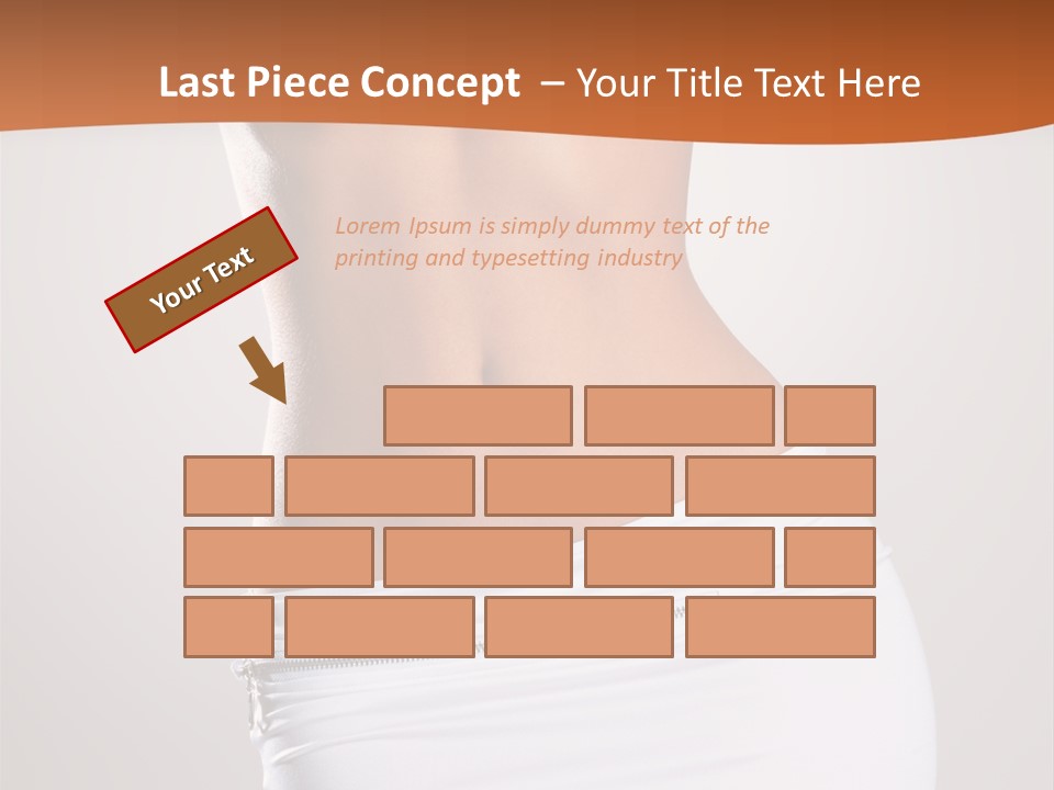 Posing Women Body Woman PowerPoint Template