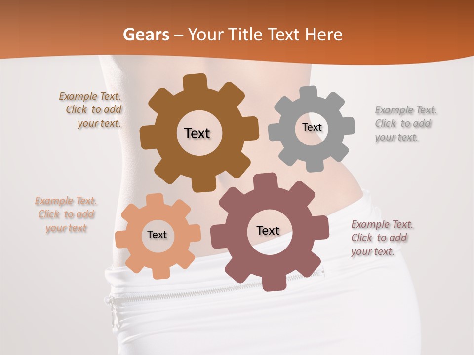 Posing Women Body Woman PowerPoint Template