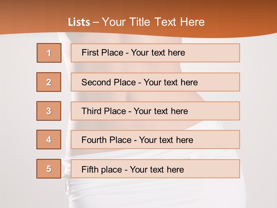 Posing Women Body Woman PowerPoint Template