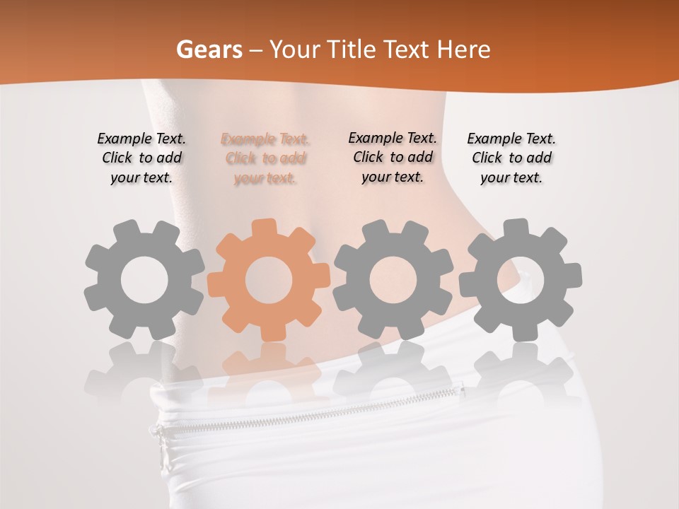 Posing Women Body Woman PowerPoint Template