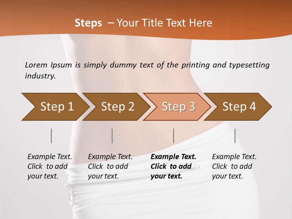 Posing Women Body Woman PowerPoint Template