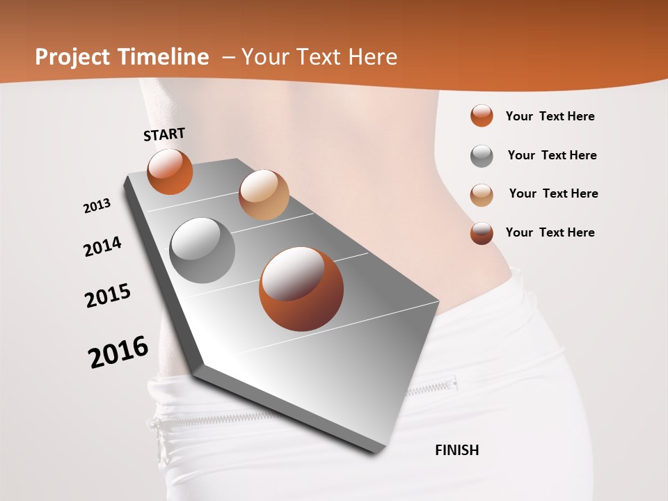 Posing Women Body Woman PowerPoint Template