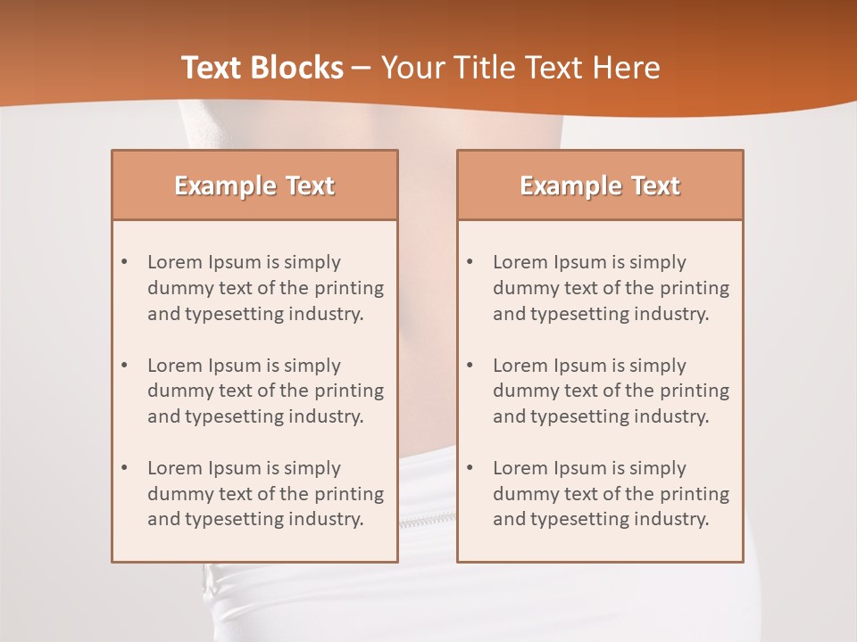 Posing Women Body Woman PowerPoint Template