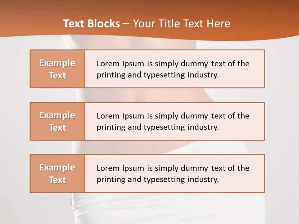 Posing Women Body Woman PowerPoint Template