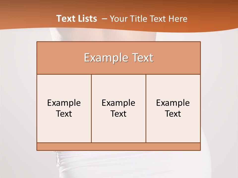 Posing Women Body Woman PowerPoint Template